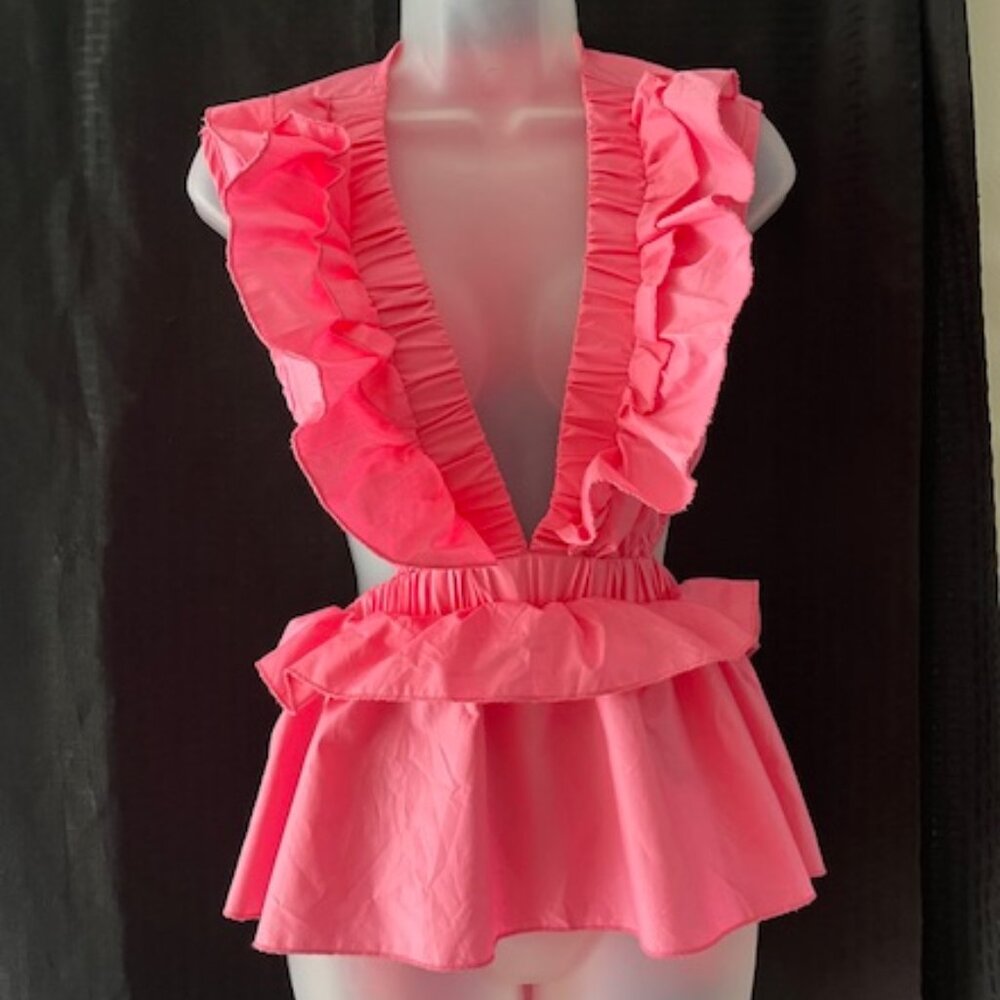 Pretty Ruffle Pink Top